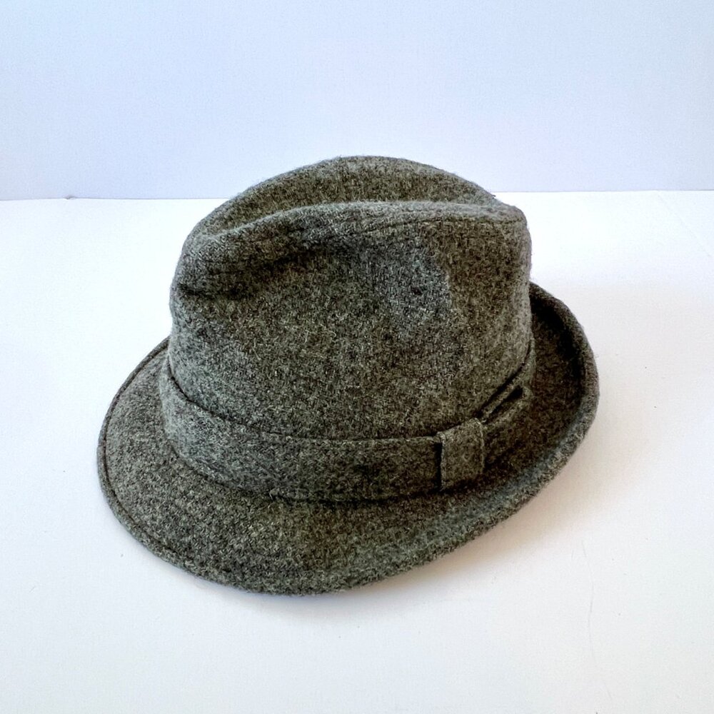 Vintage Dobbs Fifth Avenue Fedora Hat, Gray, 100% Wool, Size 7 1/8